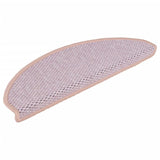 Vidaxl Treppenmatten selbstklebend 15 St. Sisal Look 65x21x4 cm Pink