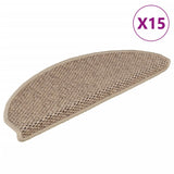 Vidaxl Staps Mants Selbstbesëtzer 15 St Sisal kuckt 65x21x4 cm Sand-faarweg