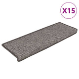 Escaleras Vidaxl Autoadhesivo 15st Sisal Look 65x21x4cm gris y beige