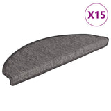 Vidaxl tappetini per autoadesivo 15 st 65x21x4 cm grigio e beige