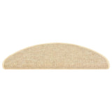 Vidaxl Stair Mats Selvklæbende 15 St. Sisal Look 65x21x4 cm beige