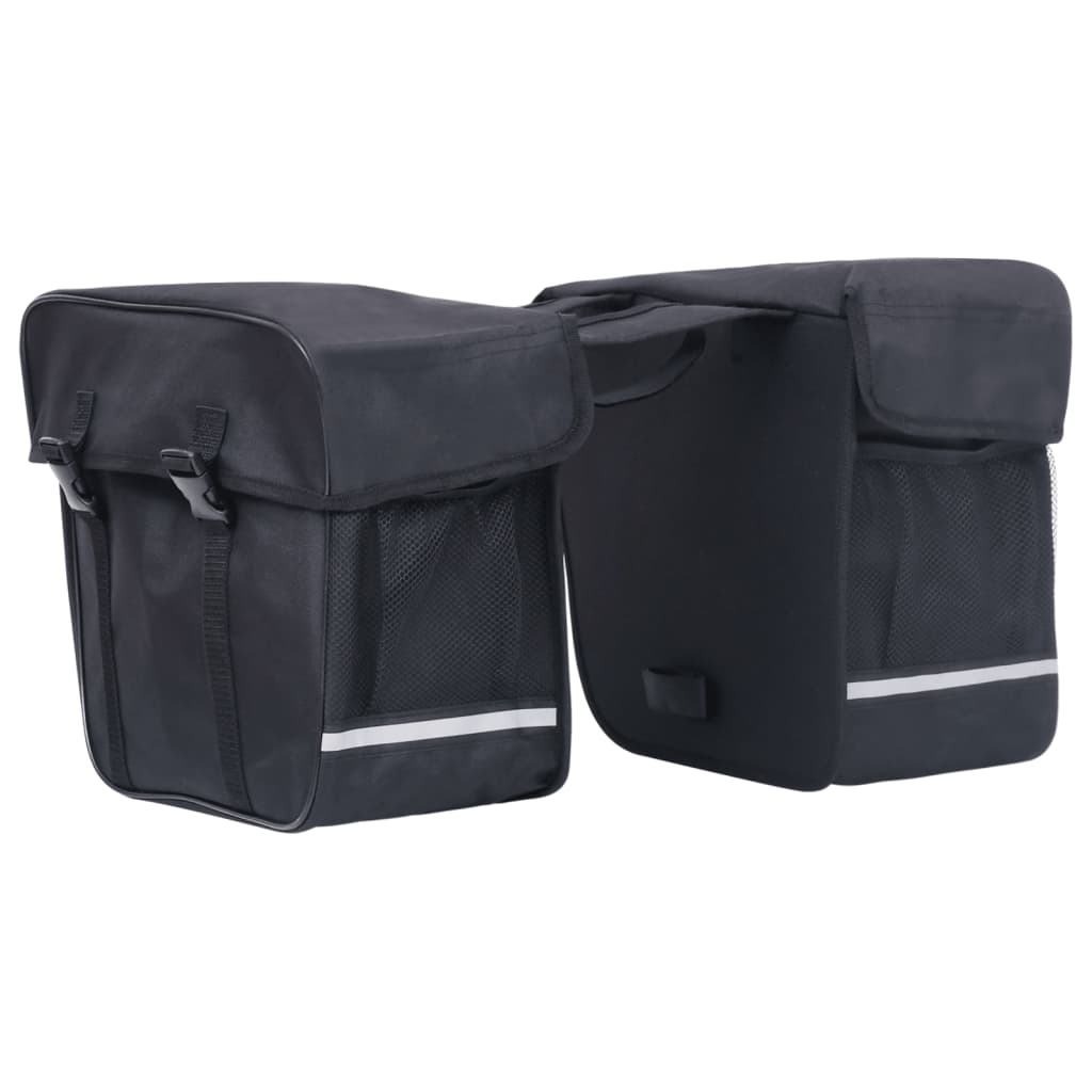 Vidaxl sykkelpose for bagasjestativ dobbelt vanntett 35 L Black