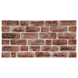 Vidaxl 10 St Wall Pannelli 3D BRICK marrone scuro EPS