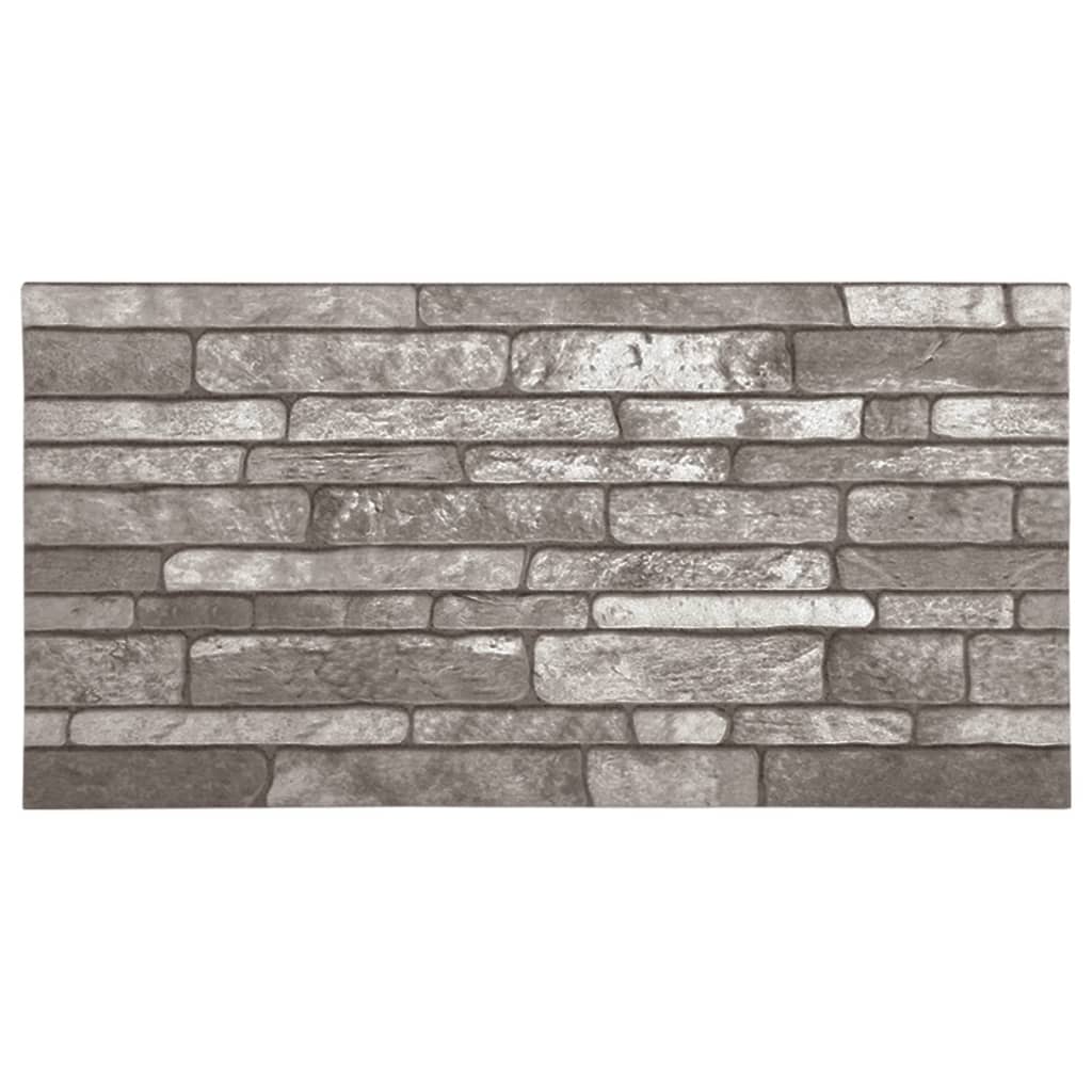 Vidaxl 11 St Wall Panels 3D Dark Grey Brick EPS