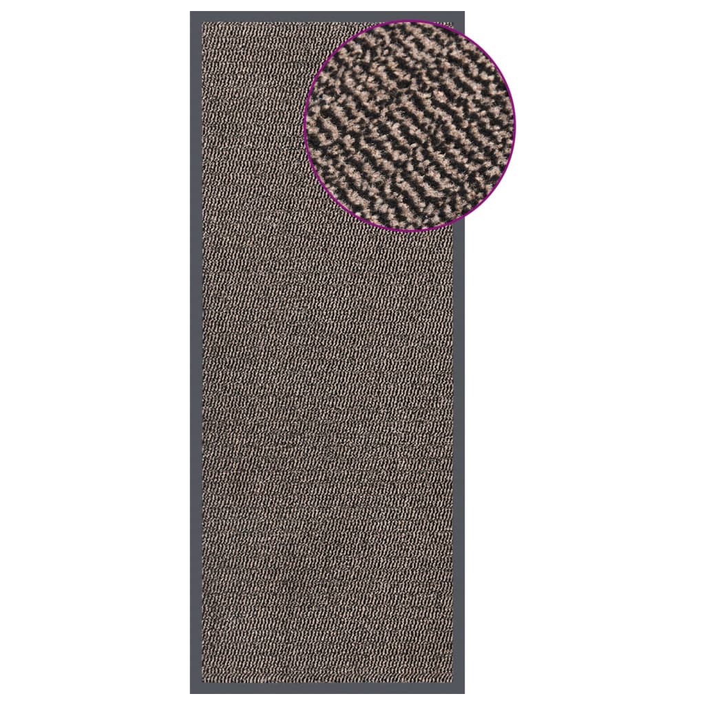 Vidaxl DOORMAT TUFTED 60x150 cm brun foncé