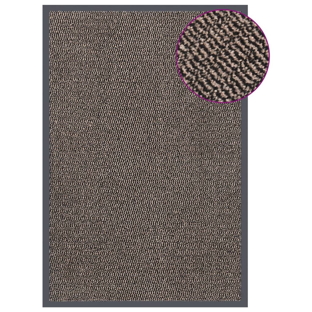 Vidaxl Doormat Tufted 80x120 cm ciemnobrązowy