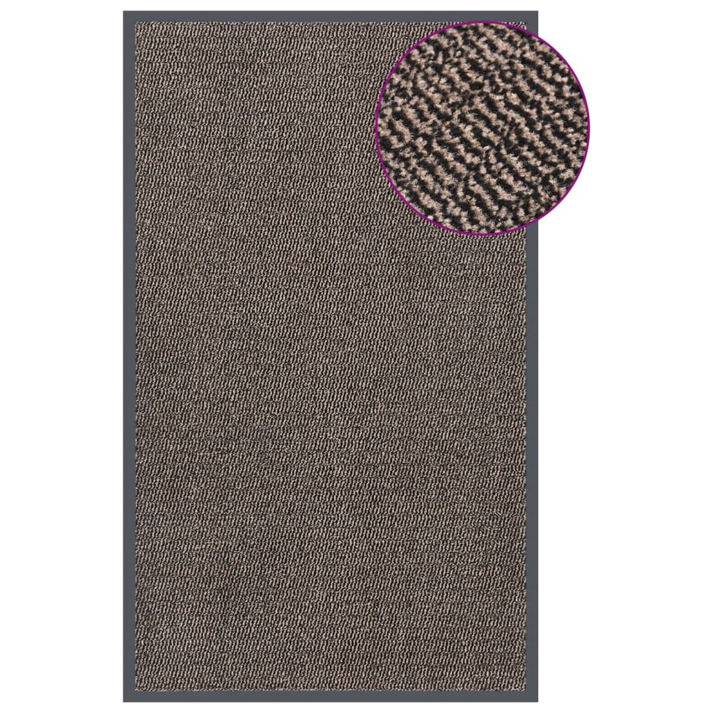 Vidaxl Doormat Tufted 90x150 cm temno rjava