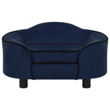 Vidaxl hondenbank 67x47x36 cm pluche blauw