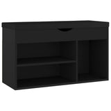 Vidaxl skobænk med pude 80x30x47 cm Property Wood Black