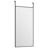 Lustro drzwi vidaxl 30x60 cm szkło i aluminiowe czarne