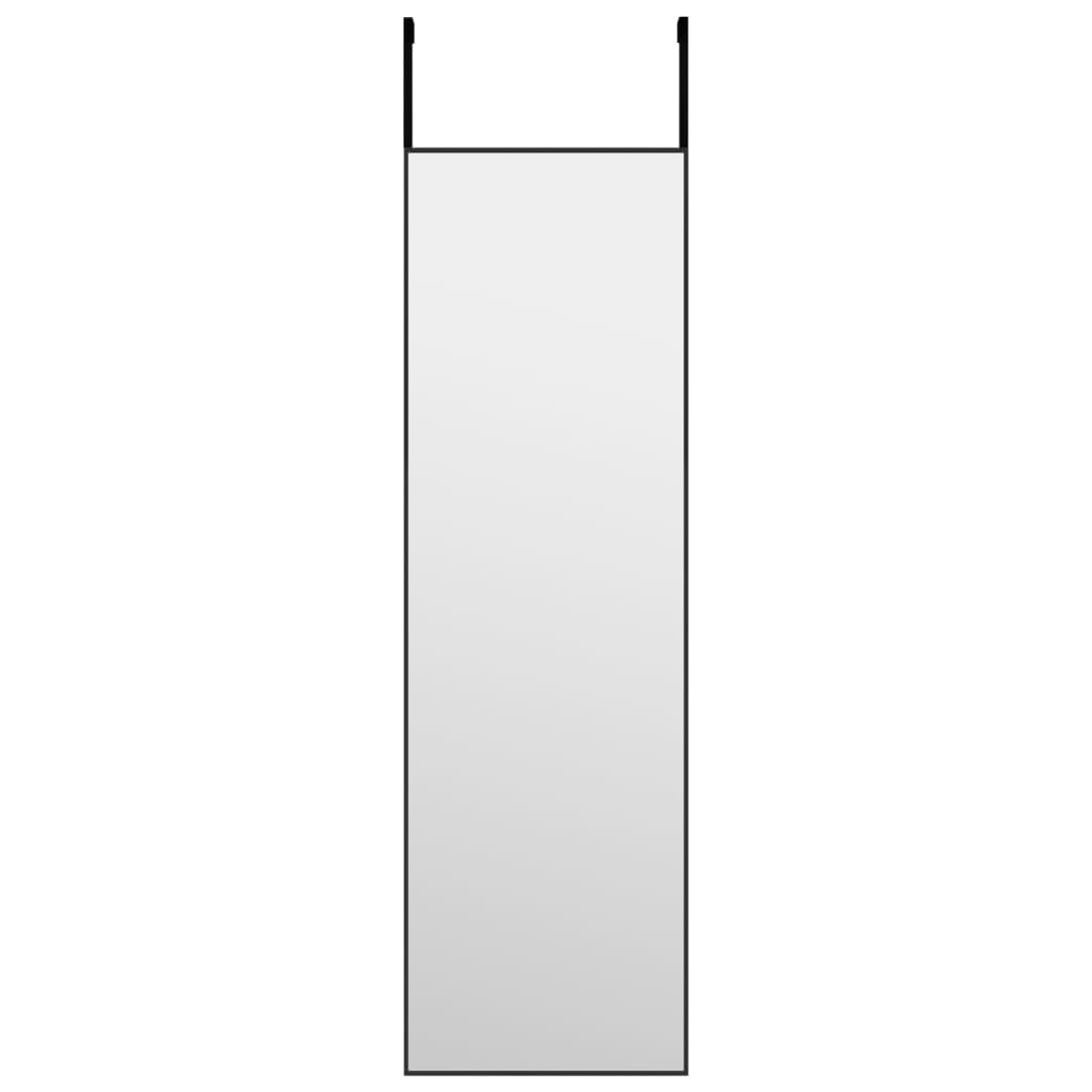 Vidaxl Door Mirror 30x100 cm glas og aluminium sort