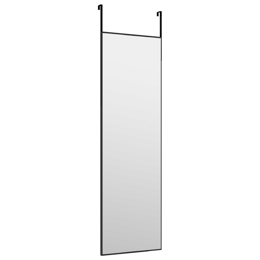 Vidaxl Door Mirror 30x100 cm glas og aluminium sort