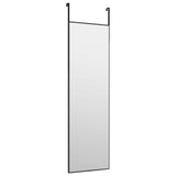 Vidaxl Door Mirror 30x100 cm glas og aluminium sort