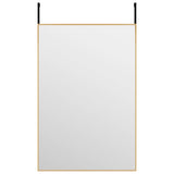 VidaXL Deurspiegel 40x60 cm glas en aluminium goudkleurig