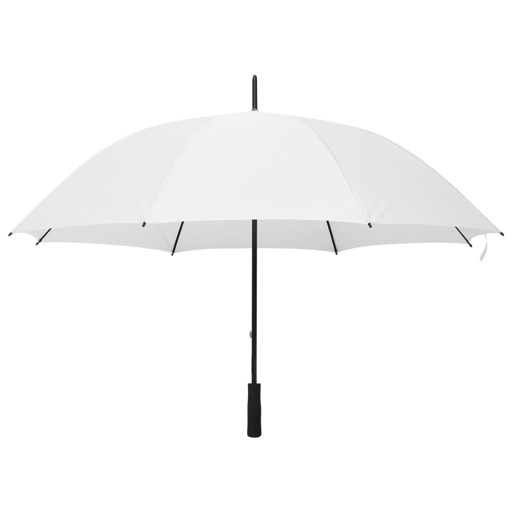 Vidaxl parasol 130 cm biały