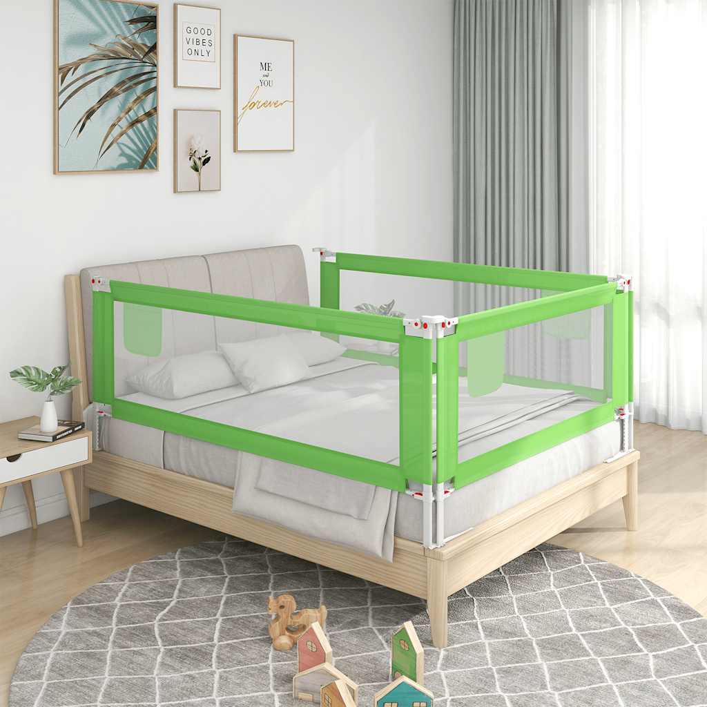 Tableau de lit Vidaxl Toddler 160x25 cm Tissu vert