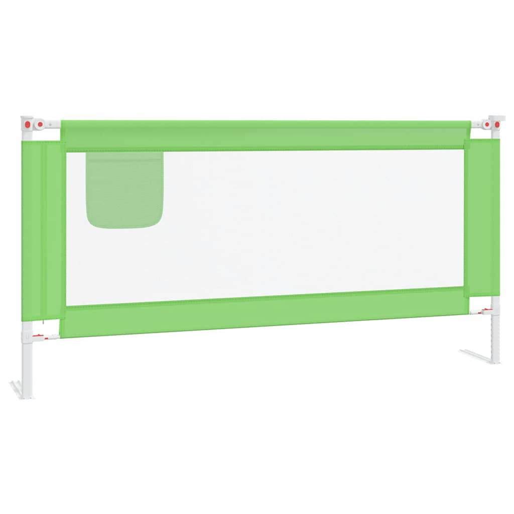 Vidaxl Bedhek Toddler 180x25 cm Tissu vert