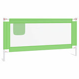 Vidaxl Bedhek Toddler 180x25 cm Tissu vert