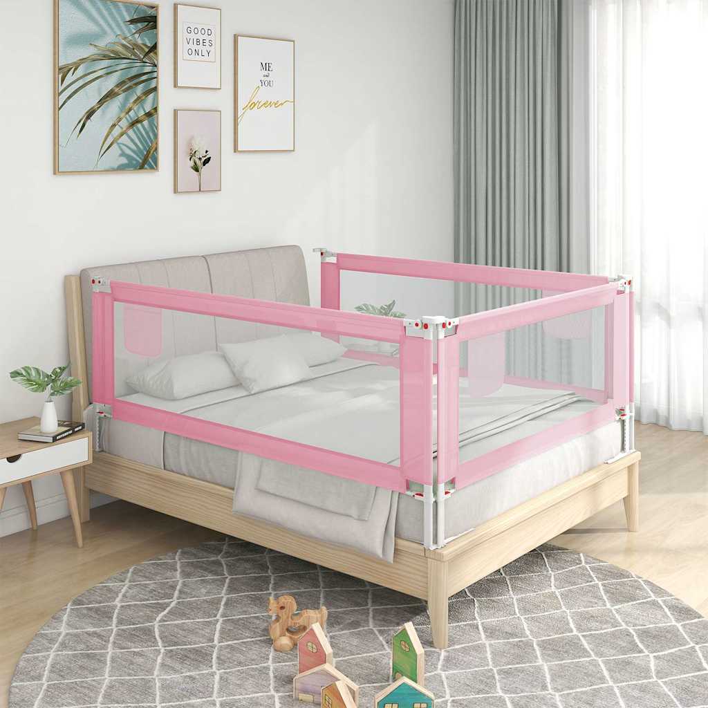 Vidaxl Bed Chart Småbarn 100x25 cm stoff rosa