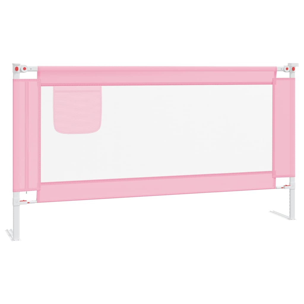 Vidaxl Bettdiagramm Kleinkind 160x25 cm Stoff rosa