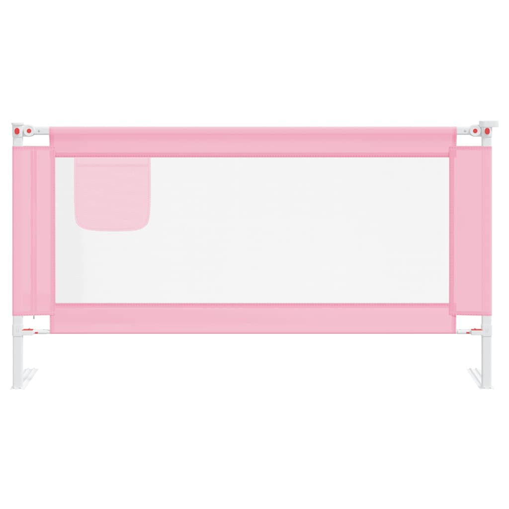 Vidaxl Bettdiagramm Kleinkind 160x25 cm Stoff rosa