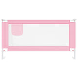 Vidaxl Bettdiagramm Kleinkind 160x25 cm Stoff rosa