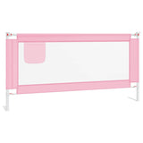 Vidaxl Bettdiagramm Kleinkind 180x25 cm Stoff rosa