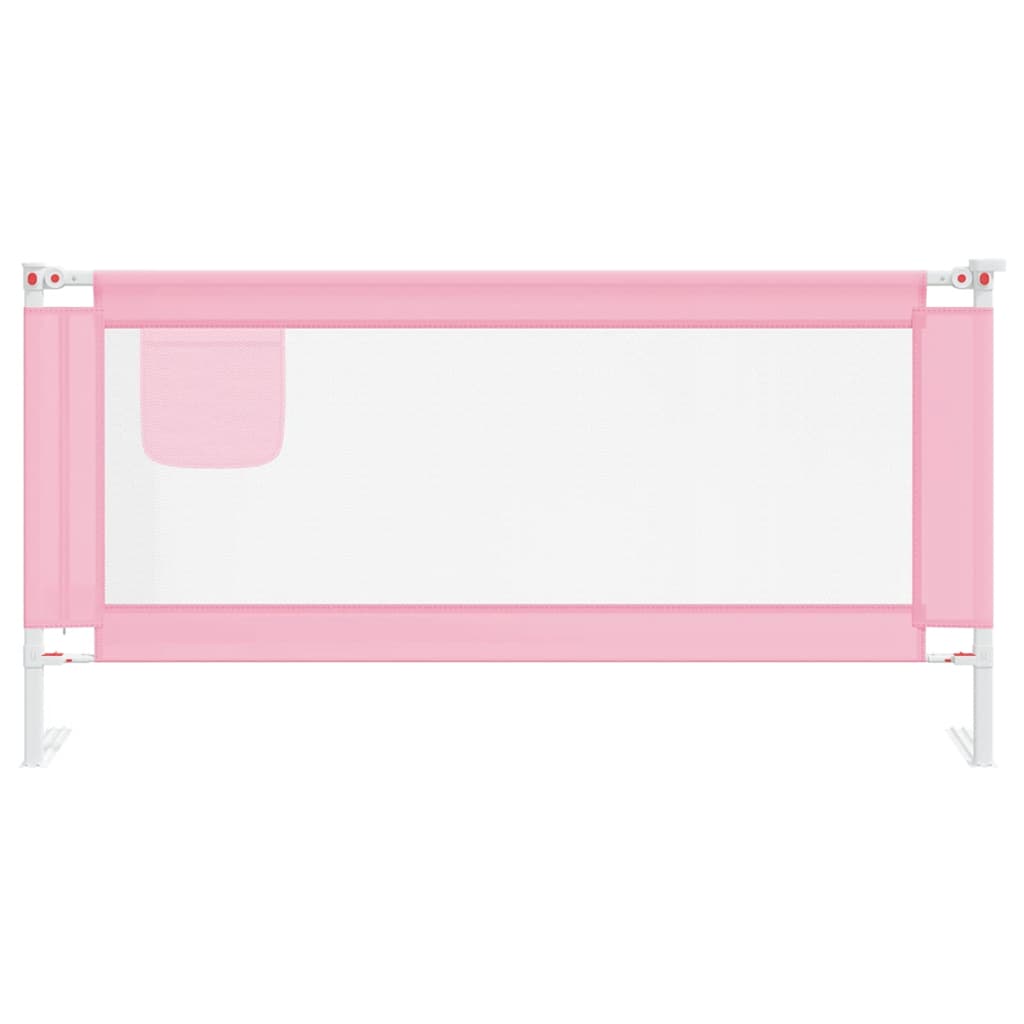 Vidaxl Bettdiagramm Kleinkind 180x25 cm Stoff rosa