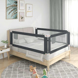 Vidaxl Bedhek Toddler 120x25 cm de tela oscura gris