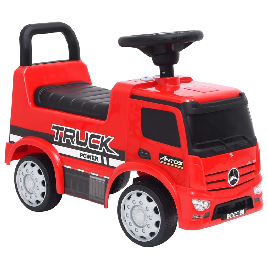 Vidaxl walking car Mercedes Benz Truck Red