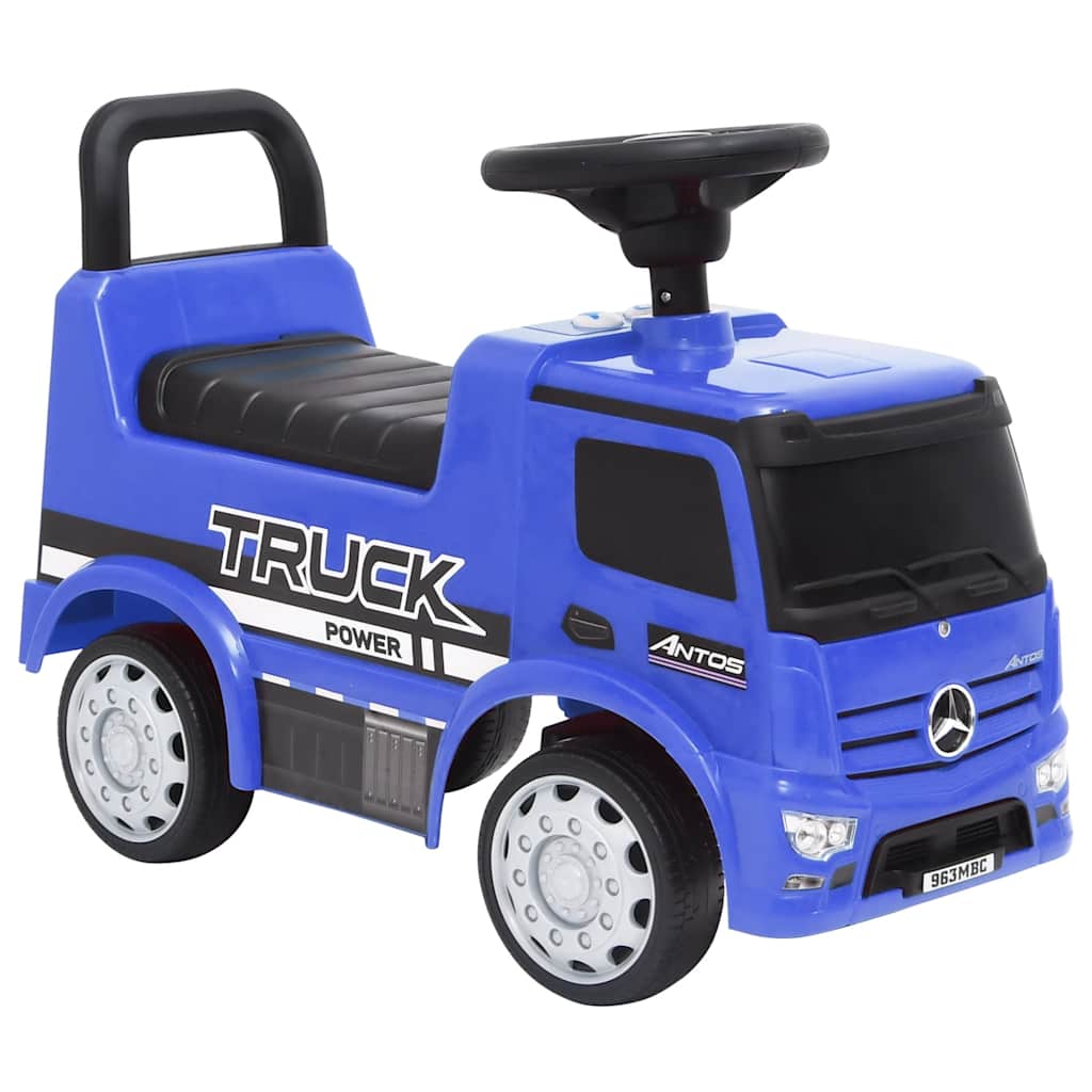 Vidaxl Walking Car Mercedes Benz Truck bleu