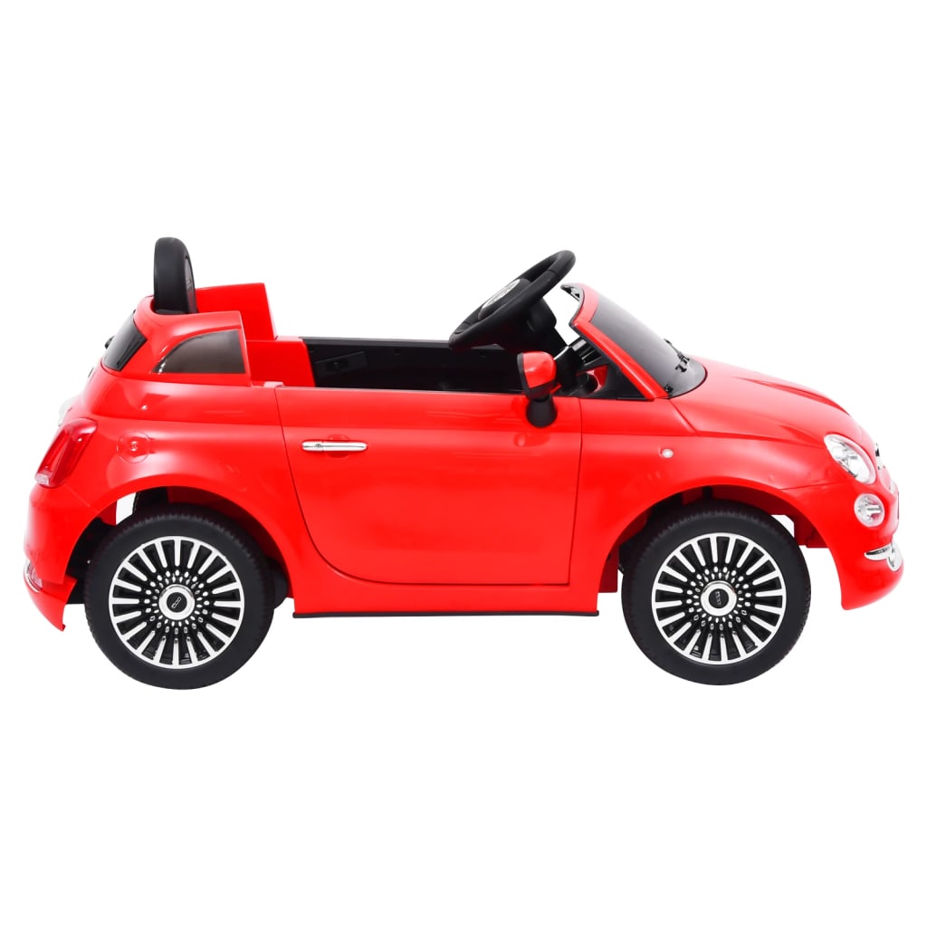 VidaXL Kinderauto Fiat 500 elektrisch rood