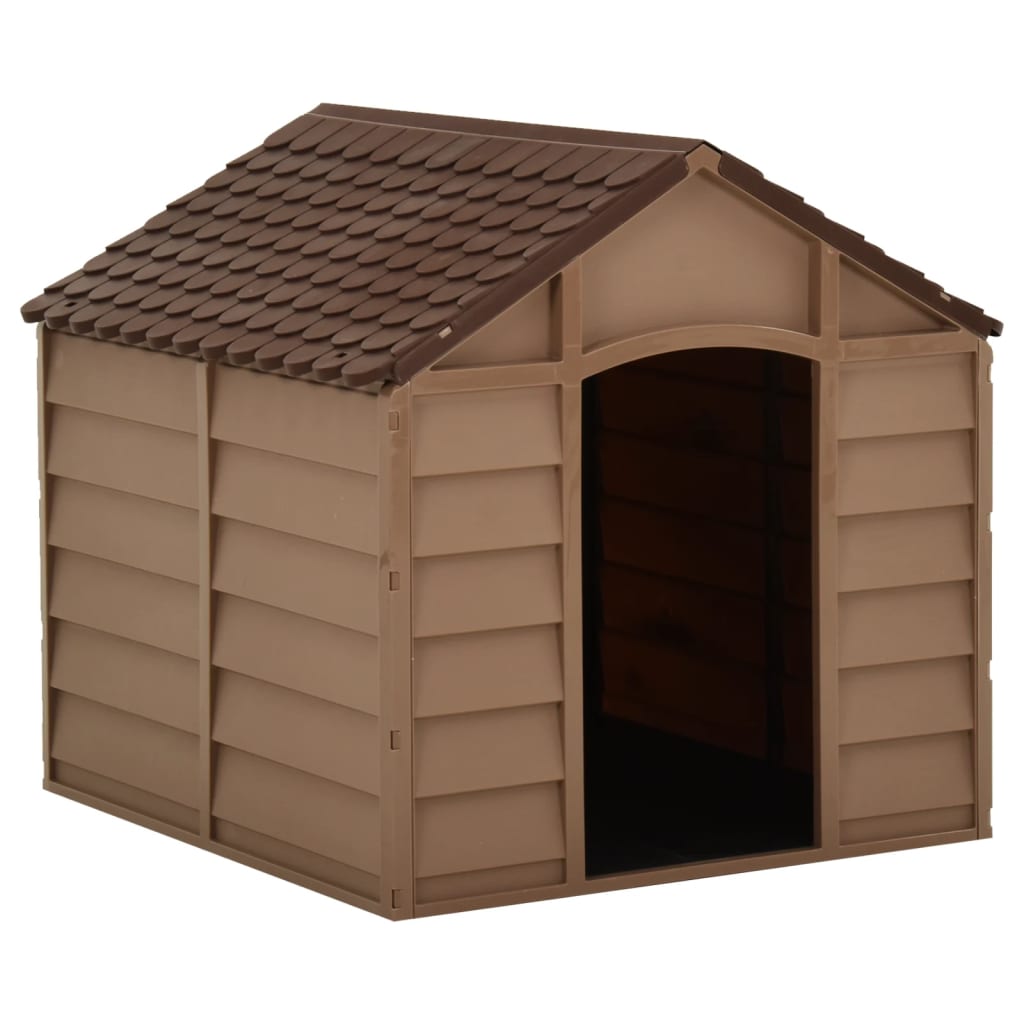 Vidaxl dog loft 71x71.5x68 cm pp brown