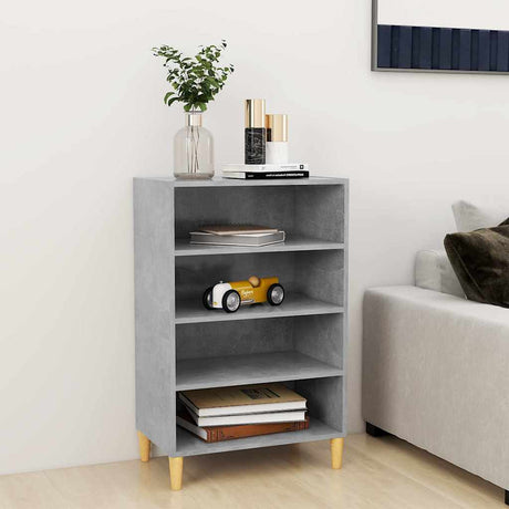 Vidaxl dressoir 57x35x90 cm bewerkt hout betongrijs