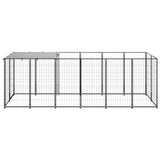 VidaXL Dog Kennel 330x110x110 cm Steel Black