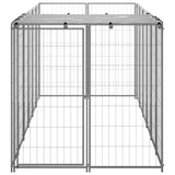 VidaXL Dog Kennel 330x110x110 cm steel silver colored