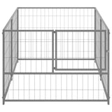 Vidaxl Dog Kennel 200x100x70 cm Silver Colored