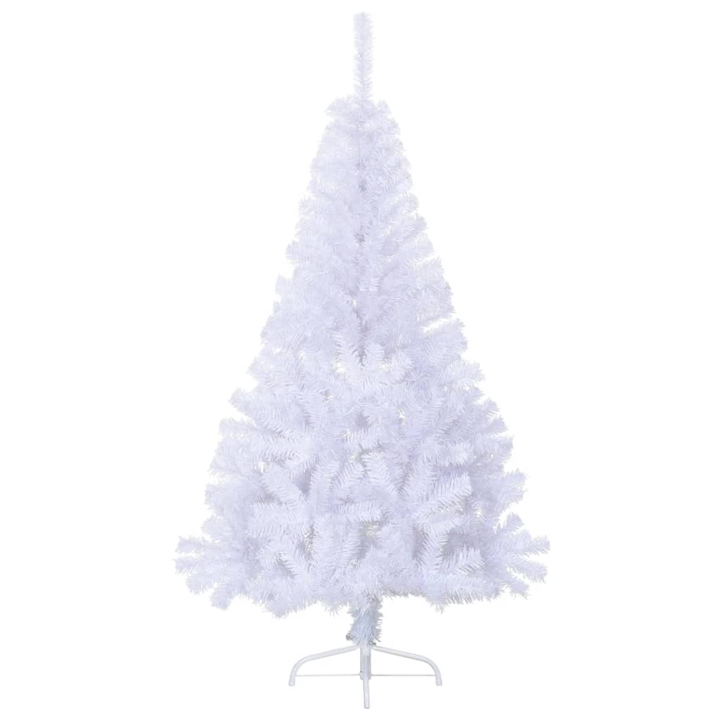 Vidaxl Kunstkerstboom med standard halv 150 cm PVC White