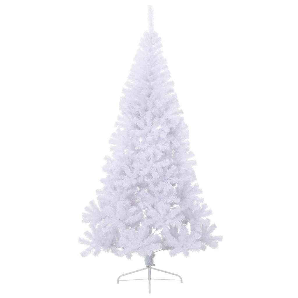 Vidaxl Kunstkerstboom med standard halv 180 cm PVC White