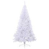 Vidaxl kunstkerstboom avec un demi-180 cm en PVC blanc