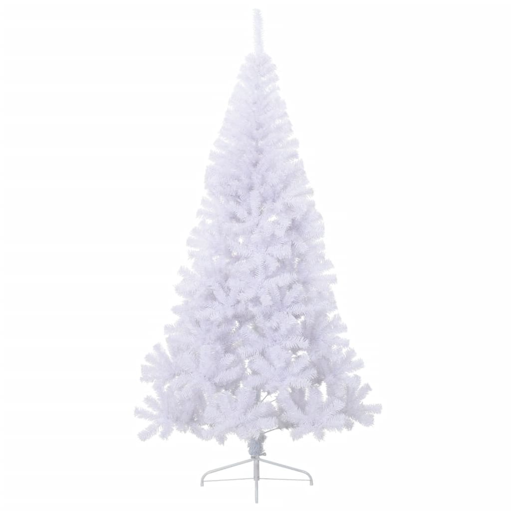 Vidaxl Kunstkerstboom med standard halv 210 cm PVC grønn