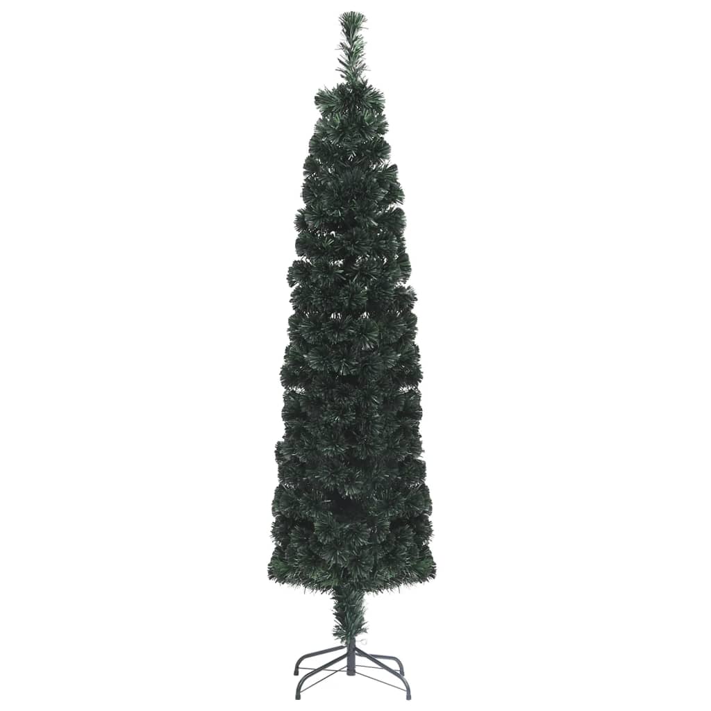 Vidaxl kunstkerstboom avec une fibre optique standard de 240 cm étroite