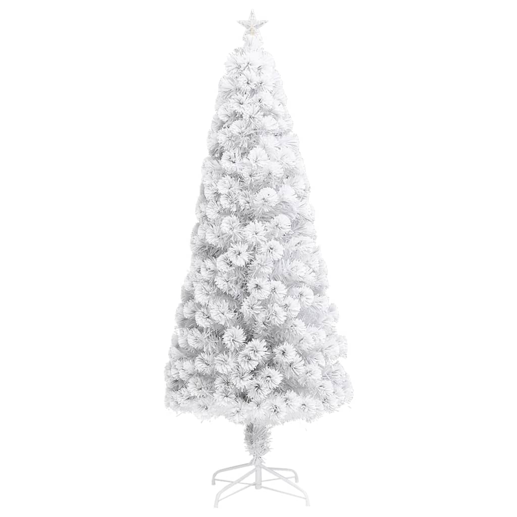 Vidaxl kunstkerstboom avec éclairage 240 cm fibre optique blanc