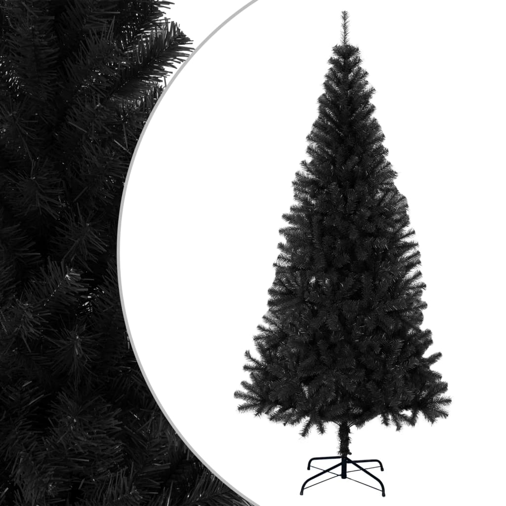 Vidaxl kunstkerstboom avec 240 cm standard noir