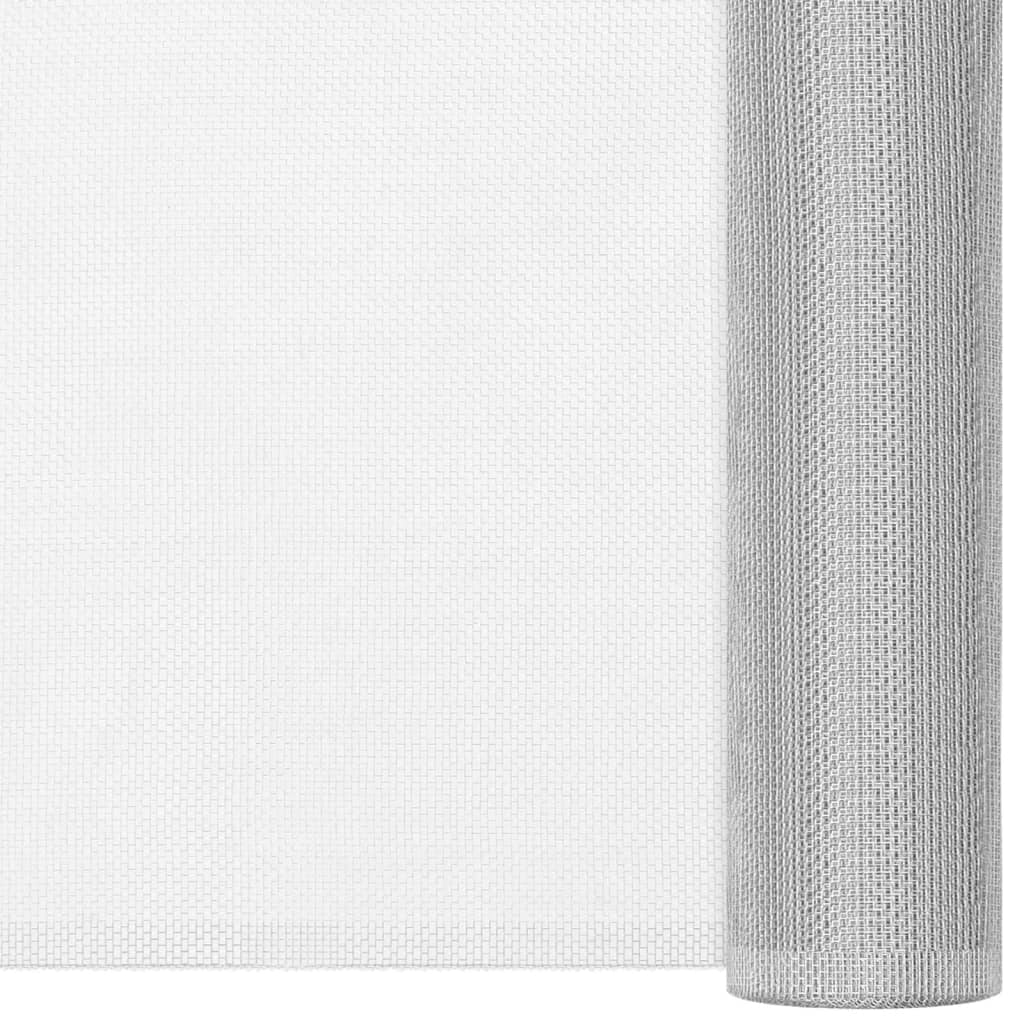 Vidaxl mesh 80x1000 cm aluminum silver colored