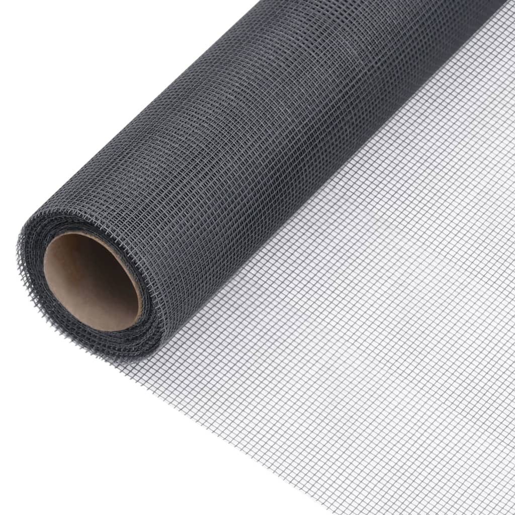 Vidaxl Mesh 100x1000 cm Fiber optic Grey