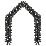 Vidaxl Christmas garland with LED lights 10 m black