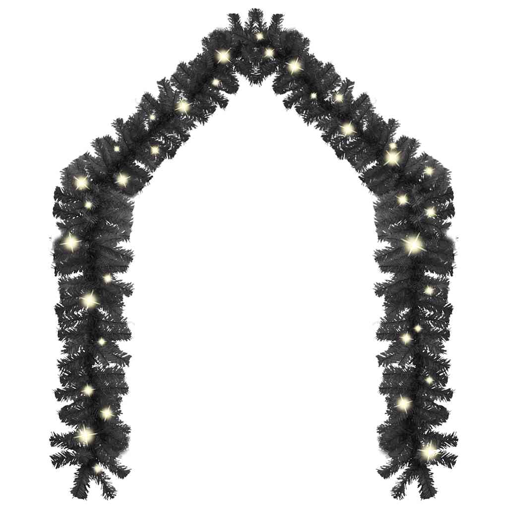 Vidaxl Christmas garland with LED lights 10 m black