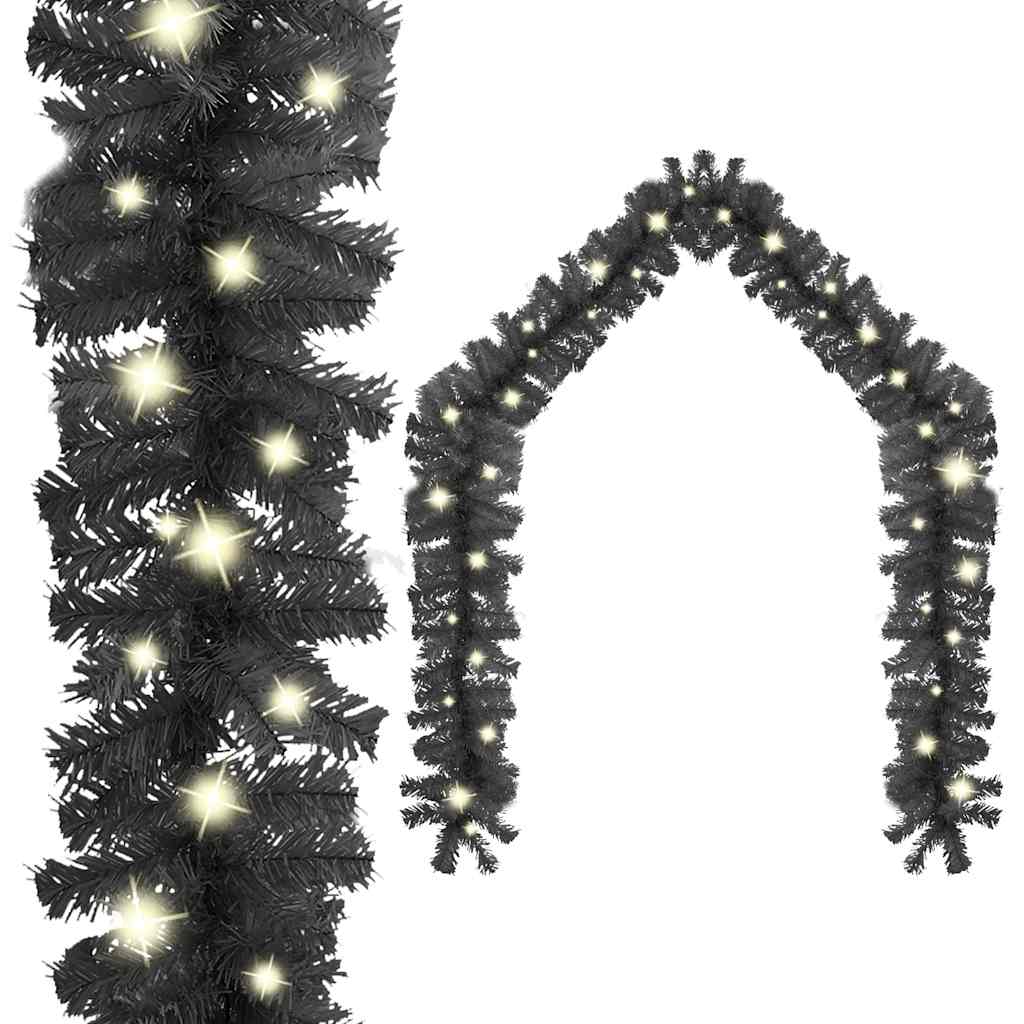 Vidaxl Christmas Garland ze światłami LED 20 m czarny