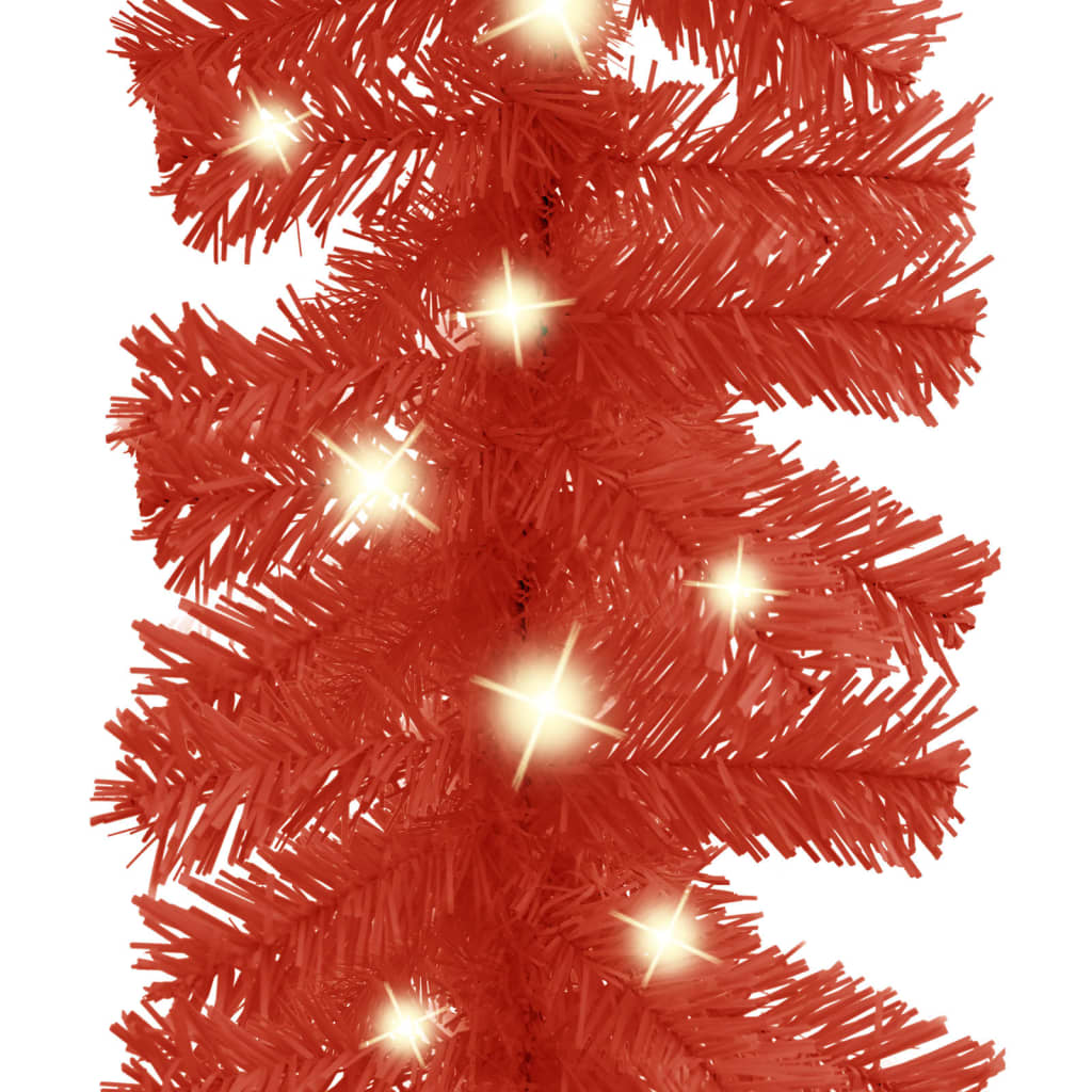 Vidaxl Christmas garland with LED lights 10 m red